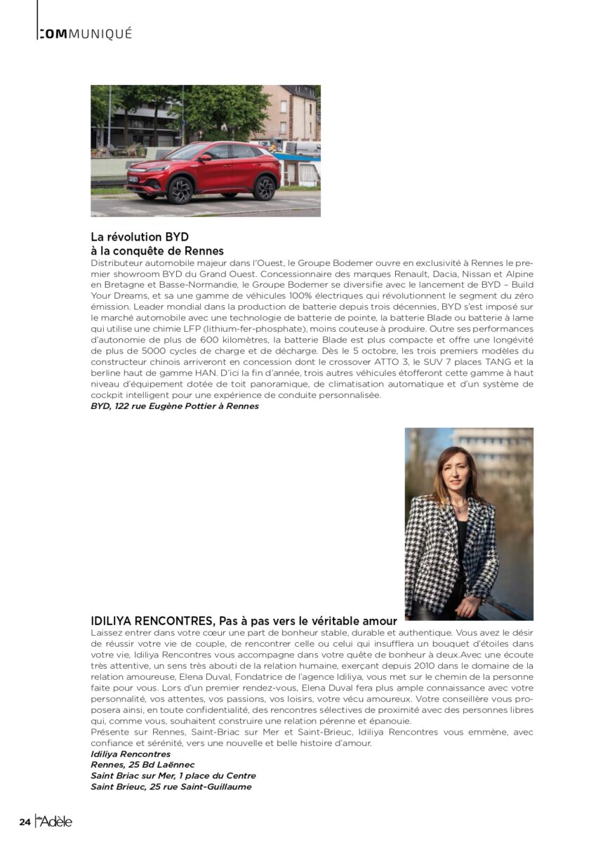 Idiliya Rencontres La révolution BYD à la conquête de Rennese